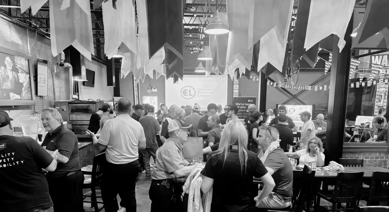 group of people in public space